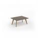 Unity coffee table 1000w x 800d with 4x solid oak legs, top in nebraska oak UCR108-NO