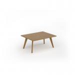 Unity coffee table 1000w x 800d with 4x solid oak legs, top in oak UCR108-O