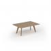 Unity coffee table 1200w x 800d with 4x solid oak legs, top in kendal oak UCR128-KO