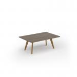 Unity coffee table 1200w x 800d with 4x solid oak legs, top in nebraska oak UCR128-NO