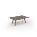 Unity coffee table 1200w x 800d with 4x solid oak legs, top in nebraska oak UCR128-NO