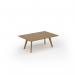 Unity coffee table 1200w x 800d with 4x solid oak legs, top in oak UCR128-O