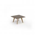 Unity coffee table 800w x 800d with 4x solid oak legs, top in nebraska oak UCR88-NO