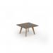 Unity coffee table 800w x 800d with 4x solid oak legs, top in nebraska oak UCR88-NO