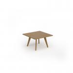 Unity coffee table 800w x 800d with 4x solid oak legs, top in oak UCR88-O