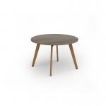 Unity circular dining table 1200 dia with solid oak leg in nebraska oak UDC12-NO