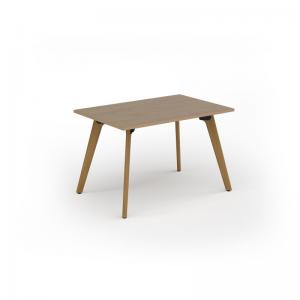 Unity dining table 1200w x 800d with 4x solid oak legs, top in kendal