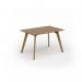 Unity dining table 1200w x 800d with 4x solid oak legs, top in oak UDR128-O
