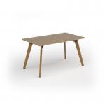 Unity dining table 1400w x 800d with 4x solid oak legs, top in kendal oak UDR148-KO