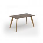 Unity dining table 1400w x 800d with 4x solid oak legs, top in nebraska oak UDR148-NO