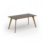 Unity dining table 1600w x 800d with 4x solid oak legs, top in nebraska oak UDR168-NO