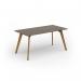 Unity dining table 1600w x 800d with 4x solid oak legs, top in nebraska oak UDR168-NO
