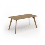 Unity dining table 1600w x 800d with 4x solid oak legs, top in oak UDR168-O