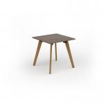 Unity dining table 800w x 800d with 4x solid oak legs, top in nebraska oak UDR88-NO