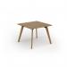 Unity worktable 1000w x 1000d with 4x solid oak legs, top in oak UDW1010-O