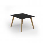 Unity worktable 1000w x 1200d with 4x solid oak legs, top in black UDW1012-BK