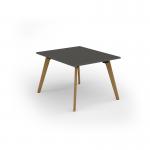Unity worktable 1000w x 1200d with 4x solid oak legs, top in onyx grey UDW1012-OG
