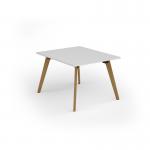 Unity worktable 1000w x 1200d with 4x solid oak legs, top in white UDW1012-WH