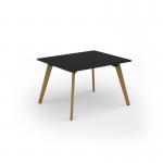 Unity worktable 1200w x 1000d with 4x solid oak legs ,top in black UDW1210-BK