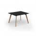 Unity worktable 1200w x 1000d with 4x solid oak legs ,top in black UDW1210-BK