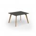 Unity worktable 1200w x 1000d with 4x solid oak legs ,top in onyx grey UDW1210-OG