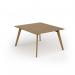 Unity worktable 1200w x 1400d with 4x solid oak legs, top in oak UDW1214-O
