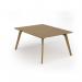 Unity worktable 1200w x 1600d with 4x solid oak legs, top in oak UDW1216-O