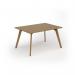Unity worktable 1400w x 1000d with 4x solid oak legs, top in oak UDW1410-O