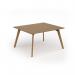 Unity worktable 1400w x 1200d with 4x solid oak legs, top in oak UDW1412-O