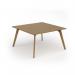Unity worktable 1400w x 1400d with 4x solid oak legs, top in oak UDW1414-O