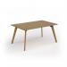 Unity worktable 1600w x 1000d with 4x solid oak legs, top in oak UDW1610-O