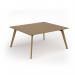 Unity worktable 1600w x 1400d with 4x solid oak legs, top in oak UDW1614-O
