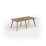 Unity worktable 2000w x 1000d with 4x solid oak legs, top in oak UDW2010-O
