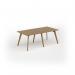 Unity worktable 2000w x 1000d with 4x solid oak legs, top in oak UDW2010-O