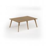 Unity worktable 2000w x 1400d with 4x solid oak legs, top in oak UDW2014-O