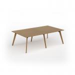 Unity worktable 2400w x 1400d with 4x solid oak legs, top in oak UDW2414-O
