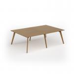 Unity worktable 2400w x 1600d with 4x solid oak legs, top in oak UDW2416-O
