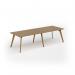 Unity worktable 2800w x 1000d with 4x solid oak legs, top in oak UDW2810-O