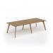Unity worktable 2800w x 1200d with 4x solid oak legs, top in oak UDW2812-O