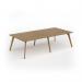 Unity worktable 2800w x 1400d with 4x solid oak legs, top in oak UDW2814-O