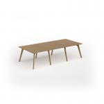 Unity worktable 3000w x 1400d with 4x solid oak legs, top in oak UDW3014-O