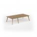Unity worktable 3000w x 1600d with 4x solid oak legs, top in oak UDW3016-O