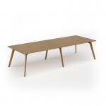Unity worktable 3200w x 1200d with 4x solid oak legs, top in oak UDW3212-O