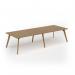 Unity worktable 3200w x 1200d with 4x solid oak legs, top in oak UDW3212-O