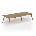 Unity worktable 3200w x 1400d with 4x solid oak legs, top in oak UDW3214-O