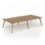 Unity worktable 3200w x 1600d with 4x solid oak legs, top in oak UDW3216-O