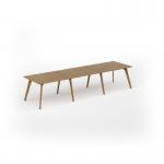 Unity worktable 3600w x 1000d with 4x solid oak legs, top in oak UDW3610-O