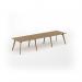 Unity worktable 3600w x 1000d with 4x solid oak legs, top in oak UDW3610-O
