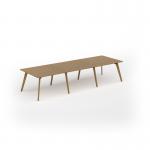 Unity worktable 3600w x 1200d with 4x solid oak legs, top in oak UDW3612-O