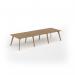 Unity worktable 3600w x 1200d with 4x solid oak legs, top in oak UDW3612-O